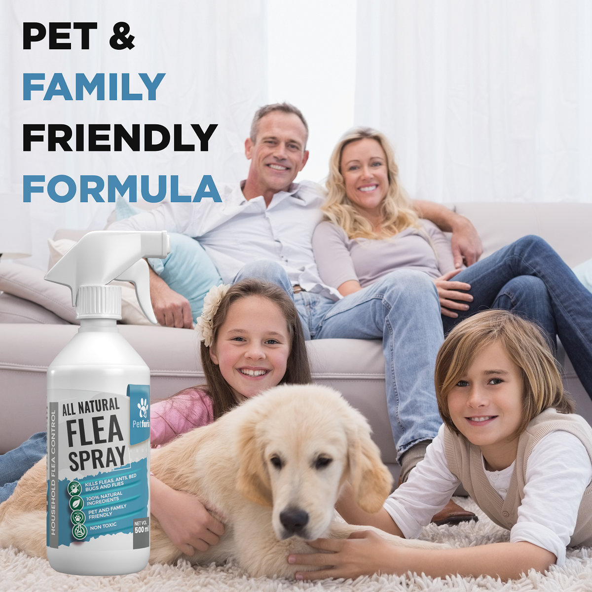 Petforia All Natural Flea Spray